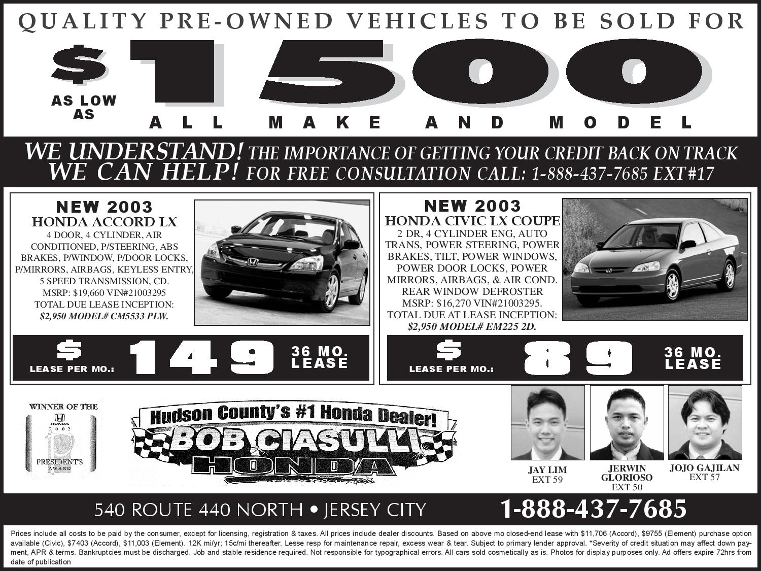 Bob Ciasulli Honda