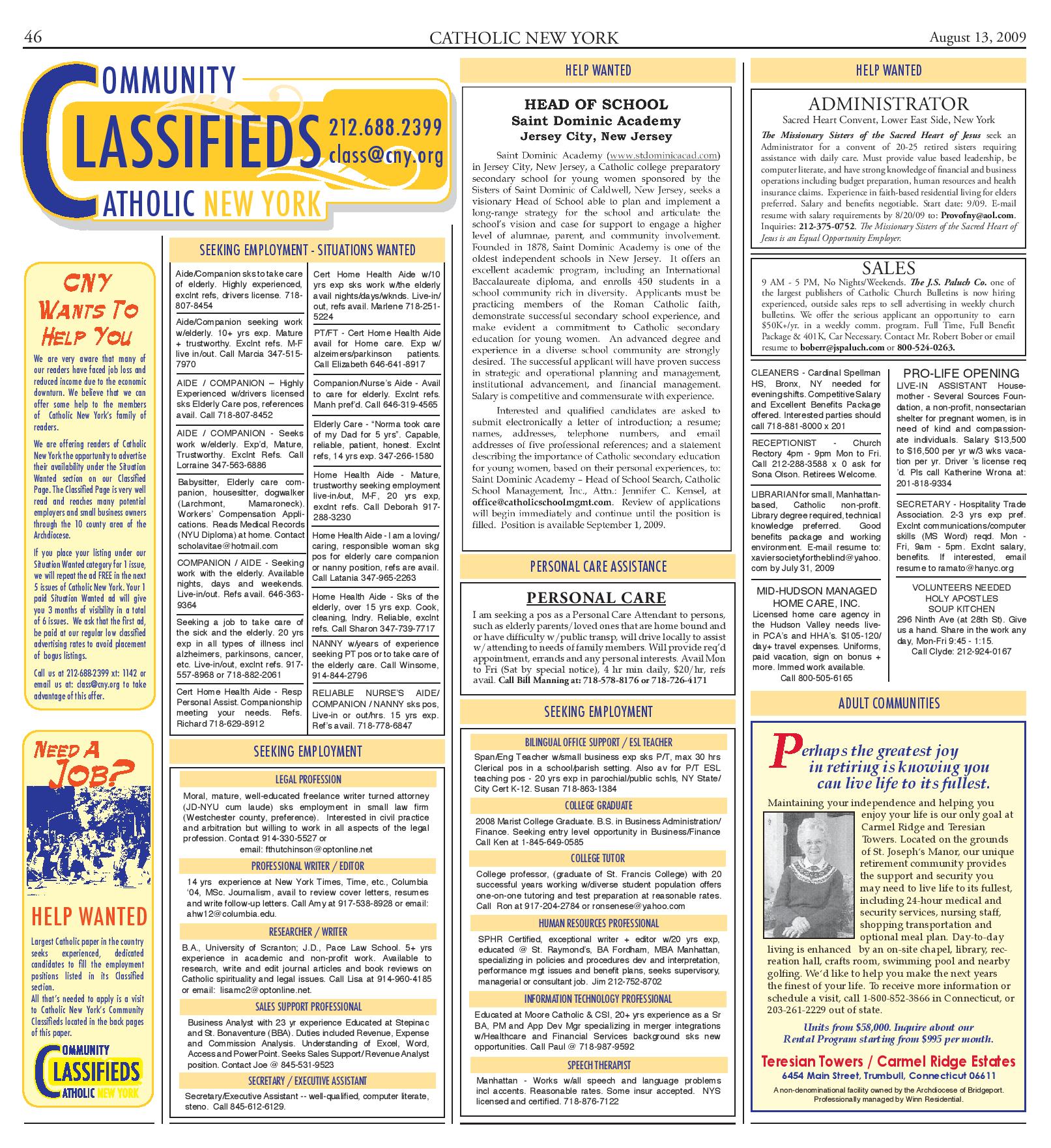 Classifieds 2009 - Page 3
