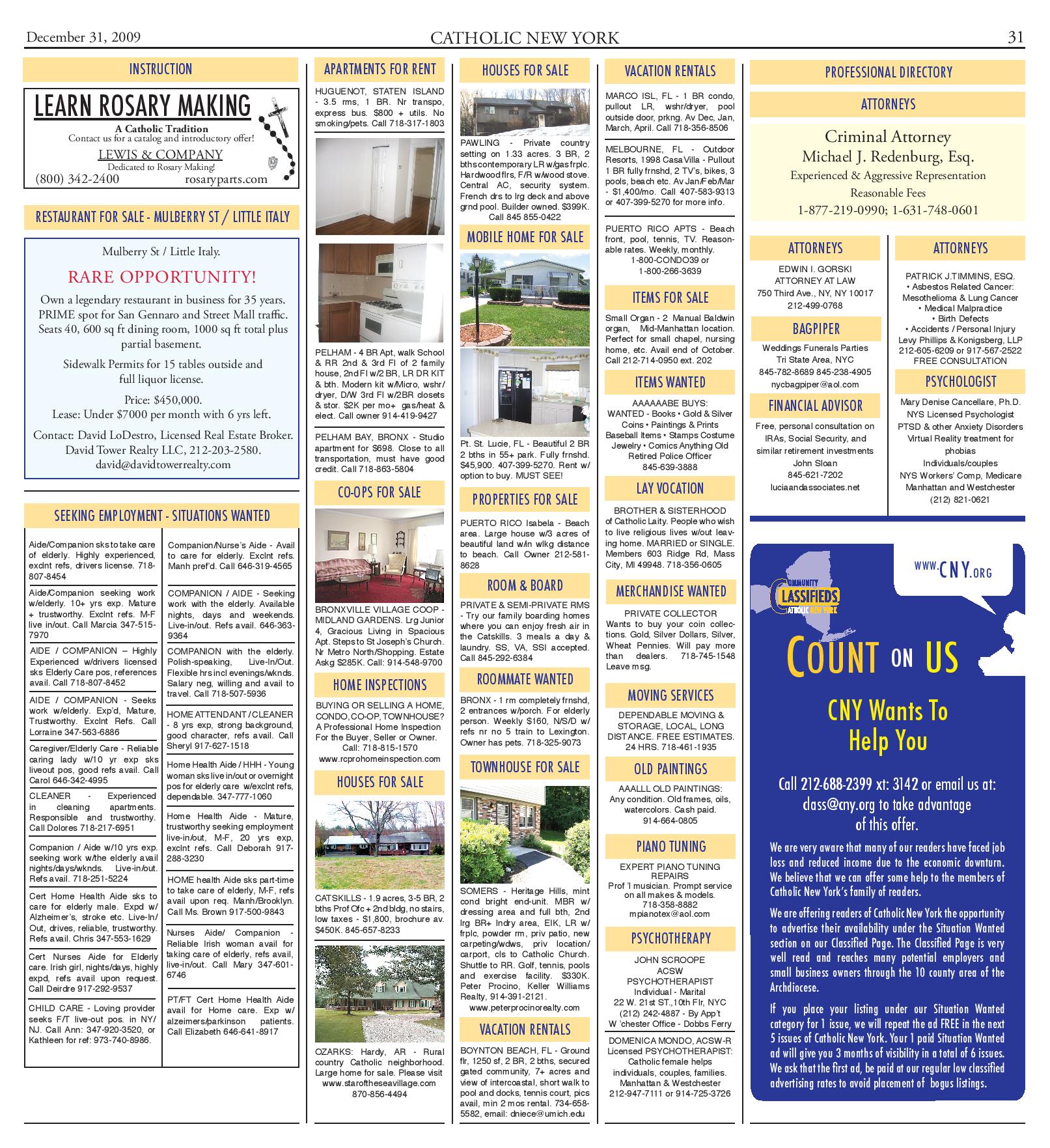 Classifieds 2009 - Page 15